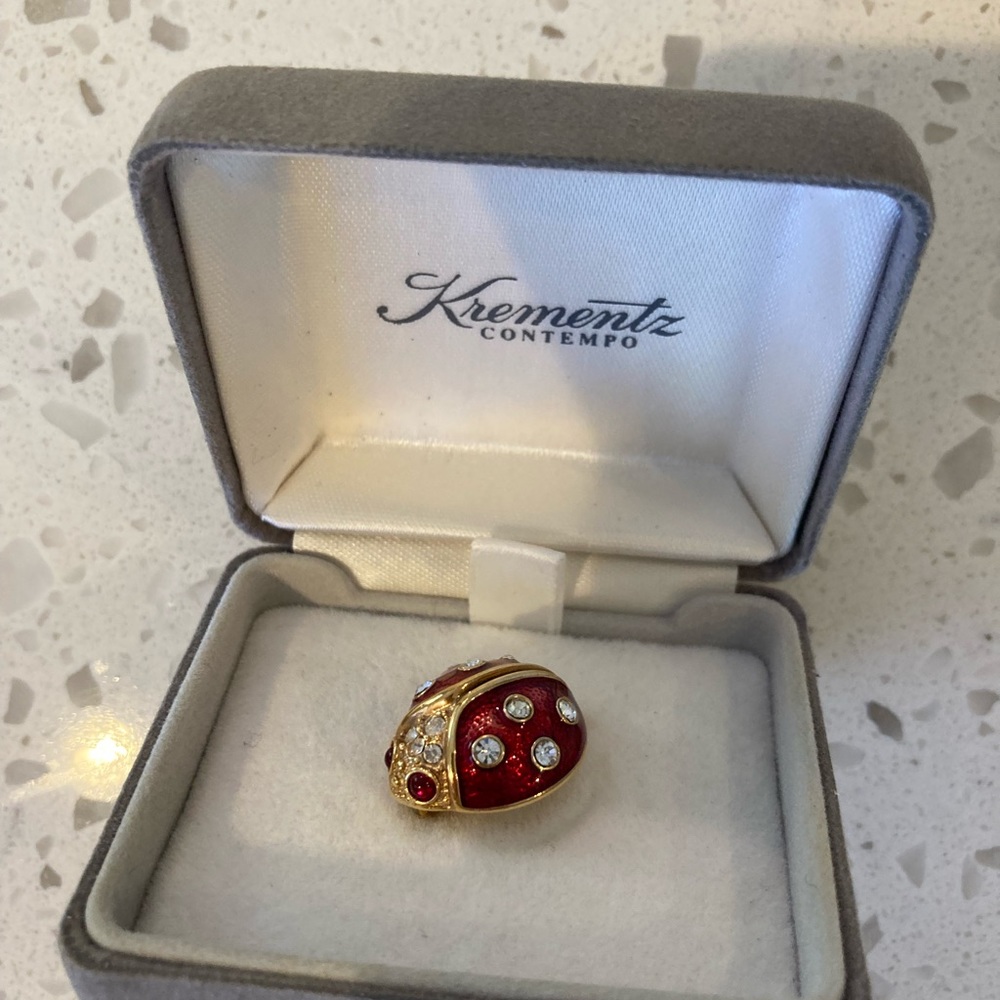 1960s KREMENTZ ladybug pin **Rare Find**